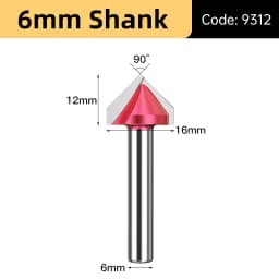HUHAO 6mm Shank V Shape Wood Router Bit 60 90 120 150 Degrees 3D Engraving Bit Carbide End Mill for Wood MDF Cutting Slotting