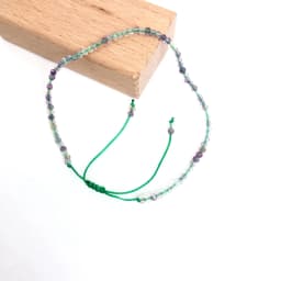 Faceted Gemstones 2-3mm Beads Hand Woven Adjustable Bracelet Lapis Lazuli Crystal Turquoise Choker Men Female Jewelry Party Gift