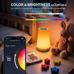 Tuya Smart APP WIFI Table Lamp Ambient Bedside Lamp Remotely Controlled Bedside Lamp Night Light with Multiple Lighting Modes