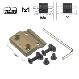 Tactical ARIS Series Surefire M300 M600 Offset Scout Mount Fit 20mm Ml-k Keymod SMR Rail Base for M600B M951 M620 Flashlight