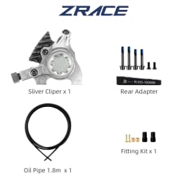 ZRACE M1 XG Flat Mount Brake for Flat Bar Gravel / BMX Raceing,Full CNC Lightweight, Front and Rear Flat Handler Bar Gravel