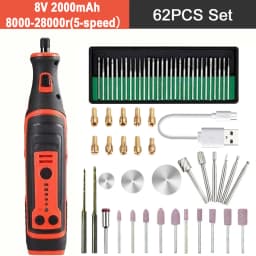 5000-20000r 4.2V Engraver Electric Drill Mini Grinder Engraving Pen Drilling Machine Cordless Rechargeable Micro Rotary Tool Kit