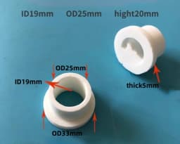 10PCS Ceramic Insulating Beads Ceramic Sleeve T-Casing Electric Heating Tube High Temperature Insulating Ceramic Plug