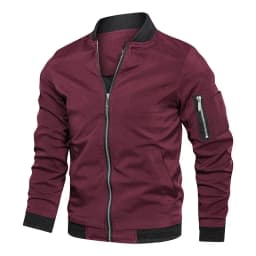 Spring Autumn Men's Windbreaker Jacket Casual Lightweight Jacket For Men Sports Zip Up Coat with Pockets Clothing