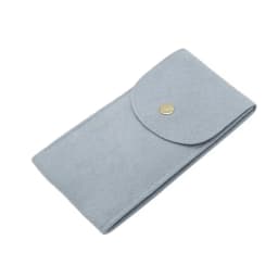 Anti-wear Watch Bag Anti-scratch Shock-proof Press Button Short Velvet Snap Design Portable Jewelry Packing Pouch Daily Use