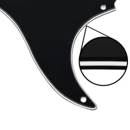 FLEOR Set of Vintage 8 Holes ST Pickguard SSS Guitar Back Plate & Screws for Electric Guitar Parts, 7 Colors Choose