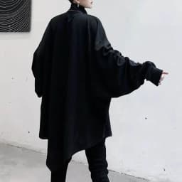 Mens Autumn Sweatshirt Bat Sleeve Dark Gothic Sweatshirt Streetwear Nightclub Stage Performance Fashion Top Men'S Clothing 2025