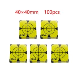 100pcs Size 60x60 20 30 40 50mm Reflector Sheet For Total Station Survey Geography Fluorescent Green Triangle Reflective Sticker