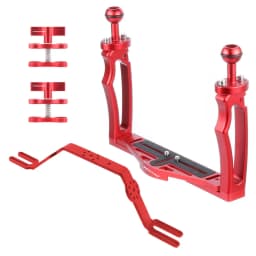 FEICHAO Dual Handle Aluminium Tray Stabilizer Rig for Underwater Camera Housing Case Diving Tray Mount for GoPro13 Action Camera
