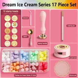Wax Seal Stamp Set Kit Sealing Wax Storage Box Seal Furnace Craft Supplies For Wax Seal Christmas Wedding Invitation Decoration