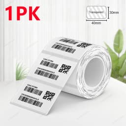 X2 Label Paper Roll Adhesive Label Sticker Tape 40*30mm 50*30mm Compatible Marklife P50 Phomemo M110 M220 200 E210 Label Printer