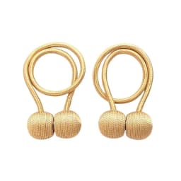 2PCS Curtain Tiebacks, a Pair Set, Including Tie Ropes, Curtain Buckles, Ring Buckles, Ropes, New Style with Magnetic Attraction