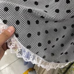 Korean Style Layered Ruffle Plaid Patchwork Midi Skirt Women's Summer New Retro Loose Versatile Large Skirt Mid-Length Skirt