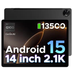 DOOGEE 2 in 1 Tablet PC Tab E3 Max Gmini AI 14" 2.1K Display 13500mAh Battery Android 15 32GB (8+24) 256GB Helio G100 Tablet PC