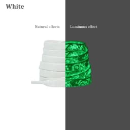 Flat Fluorescent Luminous Shoelaces for Sneakers Glow-in-the-dark Printing Cashew Flower Splash Ink Shoe Laces for AF1 Woman Man