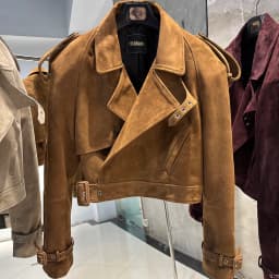 YOLOAgain Women's Real Leather Jacket Sheepskin Coat