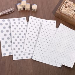 WAKAWAKA Polka Dot Transfer Sticker 4 Colors 5 Sheets Different Sizes for Scrapbook Journal Phone Laptop Decoration Aesthetic Cu