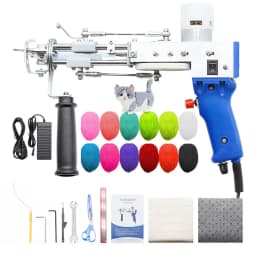 Electric Carpet Rug Guns, Carpet Weaving Knitting Machine 2 In 1 Tufting Gun Can Do Cut Pile And Loop Pile With 5-40 Stitches