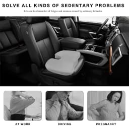 Ergonomic Office Seat Cushion Memory Foam Lumbar Support Pillow Breathable Posture Corrector for Car Office Wheelchair