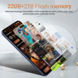 K-Touch M18 Pro Max 7.3Inch Mobile Phones 22G+2TB Cell Phone Android 15 Smartphone 5G Dual SIM 7800mAh Unlocked 16MP+48MP Camera Cellphones
