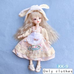 1/6 Bjd DOLL Clothes 30cm Toys Accessories New Style Wear Plaid Skirt Fashion Dress Up With Headwear For Girl Princess Dress