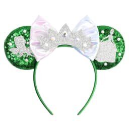 Princess and Frog Themed Mouse Ears Headbands Women Party Hair Accessories Bird DIY Headband for Girls Kids Sequins Bow Hairband