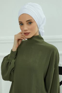 Muslim Solid Instant Turban Hat Hijab Women Caps Islamic Bandana Bonnet Fashion