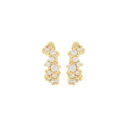 TIANDE Gold Color Double Chain Dangle Earrings for Women Zircon Piercing Ear Stud Hoop Earrings 2022 Trendy Jewelry Accessories