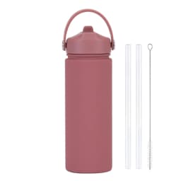 Insulated Water Bottle 500ml Custom Text/Logo - 304 Steel, 24H Cold, Office & Gym Essentials