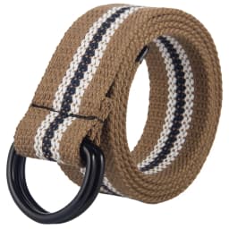 Double loop buckle canvas belt for men and women, youth canvas belt for women, Korean version, minimalist denim belt