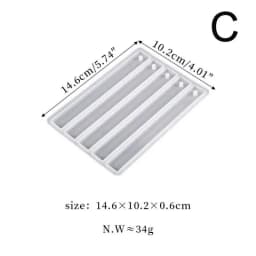 4/5 Cavities Bookmark Silicone Mold Epoxy Resin Casting Mould For DIY Crystal Epoxy Resin Book Decoration Crafts Accessories