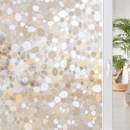 Window Privacy Film Static Window Clings Vinyl 3D Window Decals Window Stickers Rainbow Window Film for Control Anti UV
