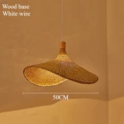 Modern Creative Straw Hat Chandelier Chinese Style Handmade Woven Bamboo Lamp Bamboo Chandelier Tea Room Rattan Hand-woven Lamps
