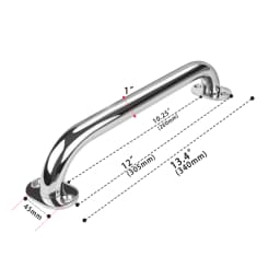 high-quality Stainless Steel 9“ 12“ 16” Grab Handle Handrail Polished Boat / RV / Bath Boat Accessories Marine