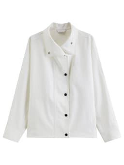 DUSHU 2026 Fall Women's Batwing Sleeve Cropped Utility Jacket with Multiple Pockets - Relaxed Fit Casual Outerwear for Daily