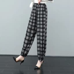 Cotton Silk Pants Women New Spring Summer Elastic High Waist Harem Pants Fashion Printed Casual Wide Leg Pants Female Trousers