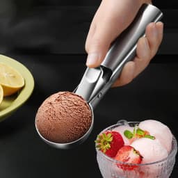 Stainless Steel Ice Cream Scoop Multi Functional Fruit Ball Spoon Kitchen Dessert Scooping Tool
