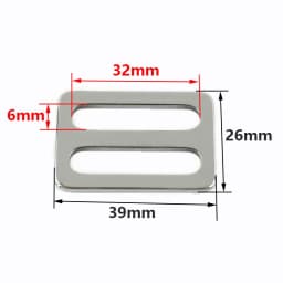 5/10Pcs 20-50mm Stainless Steel Tri-Glide Slider Buckles for Bag Strap Backpack Adjust Webbing Clips Clasp Bags Accessories