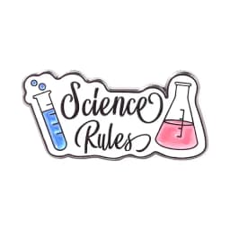 Science Chemistry Beaker Element Brooch Enamel Pin Molecular DNA Structure Equation Brooch Lapel Badge Cartoon Jewelry Accessory