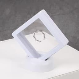 5Pcs Floating Display Case Frame Ring Necklace Earring Packaging Box Jewelry Coin Display Stand Holder