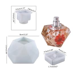 Diy Crystal Epoxy Resin Mold Cut Surface Irregular Perfume Bottle Storage Decoration Silicone Mold Container Epoxy Mold
