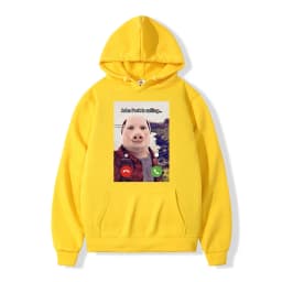John Pork Is Calling Answer Call Phone Hoodie Humor Funny Pig Meme Graphic Hoodies Fashion Long Sleeve Loose Man Sweatshirt