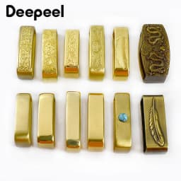 1Pc Deepeel 35/40mm Pure Copper Man Belt Buckle Ring Metal Solid Brass Waistband Loop Clasp Men Belts Leather Crafts Accessories