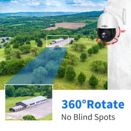 Hiseeu 8MP PTZ POE Camera 30X Optical Zoom Outdoor 2-Way Audio Color Night Vision Street Surveillance IP Camera IP66 Waterproof