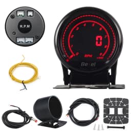 HA Accessories 2Inch 52mm Digital Auto Gauge Meter 10Color Oil Pressure Turbo Boost EGT Exhaust Temp Tachometer Water Oil Temp