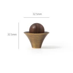 Tinyhob Vintage Antique Bronze Spotted Stone Kitchen Cabinet Furniture Handle with Base / Brass Cupboard Pull Shoe Cabinets