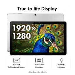 10.8'' Windows 10 Tablet PC CWI540 N4020 CPU 4GB RAM 64GB ROM 1.10GHz Quad Core 1920x1200 IPS Screen