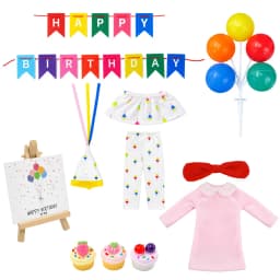 Christmas Doll Clothes Accessories&Miniature Items Scene Set For Elf Doll 30Cm Doll Christmas Decoration,Girl Toy Christmas Gift