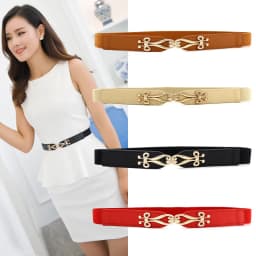 New Plain Waistband Leather Belt Simple Design Belt Thin Belt Decorative Dress Sweater Coat Waist Small Belt Fashion