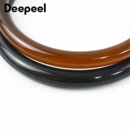 2/4Pcs Deepeel Acrylic Bag Handle U Shape Purse with Metal Ends for Handbag Tote DIY Replacement Hardware Accessories